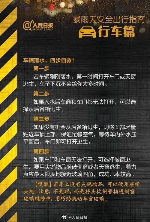 鄭州挺住！河南挺住！汛期自救指南(圖8)